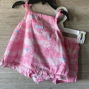 12m Carters matching top/shorts